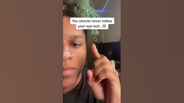 Thumbnail of You should never tattoo your eye ball…😰 #shorts