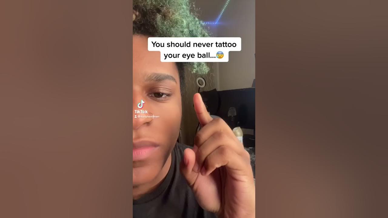 You should never tattoo your eye ball…😰 #shorts