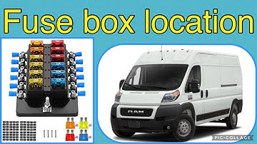 The fuse box location on a 2022 Ram ProMaster