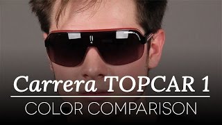 Carrera Sunglasses Topcar 1 KB0 PT Black Crystal Red Grey Gradient