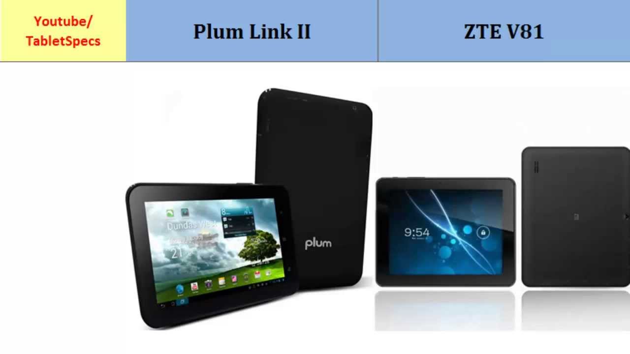 Plum Link II  - ZTE V81, full specifications