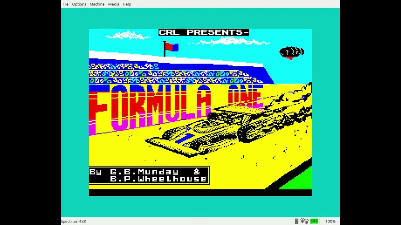 ZX Spectrum Formula One Loading + Gameplay YouTube
