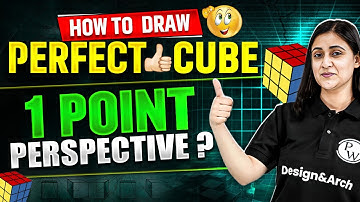 How to Draw A Perfect Cube in 1 Point Perspective ?