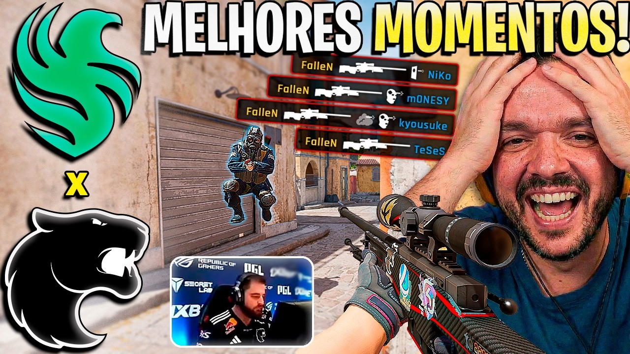 O PRIME FALLEN VOLTOU!🔥FURIA x FALCONS - (MELHORES MOMENTOS) PGL Cluj-Napoca 2026 - (GAULES)