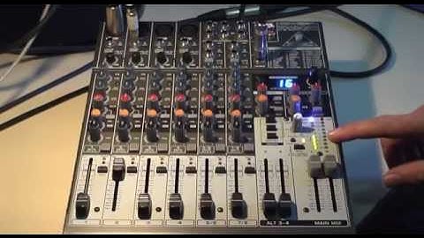 How to use a Behringer 1204FX mixer for live sound reinforcement