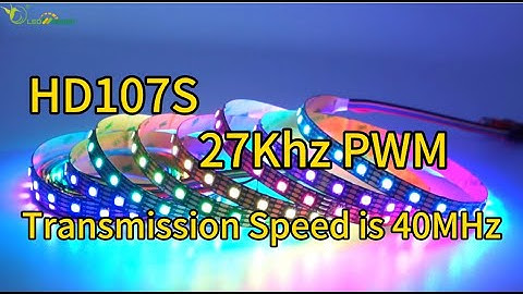 HD107s transmission rate 40MHz Fastest Individually Addressable LED Strips