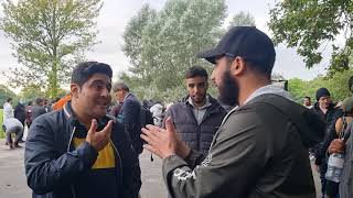 P1 Expert in the Quran Gets Schooled! Mohammed Ali and Visitor Speakers Corner