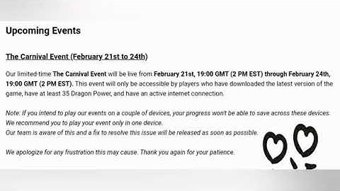 MERGE DRAGONS  THE CARNIVAL EVENT FEBRUARY  21ST-24TH