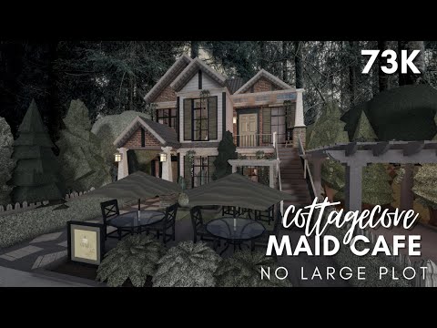 BLOXBURG | Cottagecore Maid Cafe | 73k | No Large Plot Speedbuild