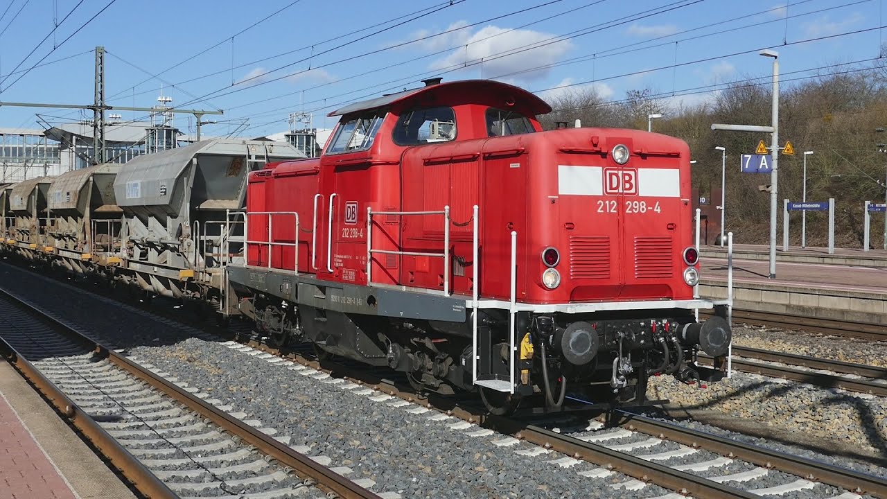 Kassel Wilhelmshöhe - Schotterzug in Aktion