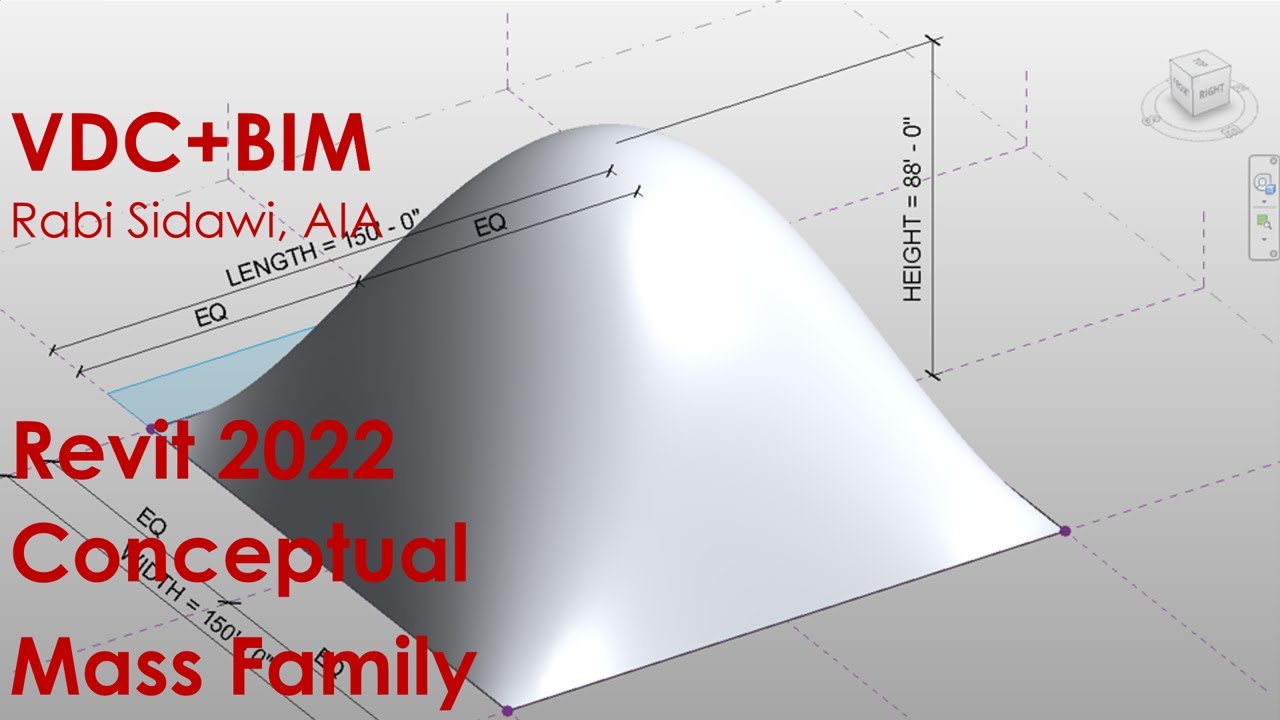 Revit 2022 Conceptual Mass Family 4K - YouTube