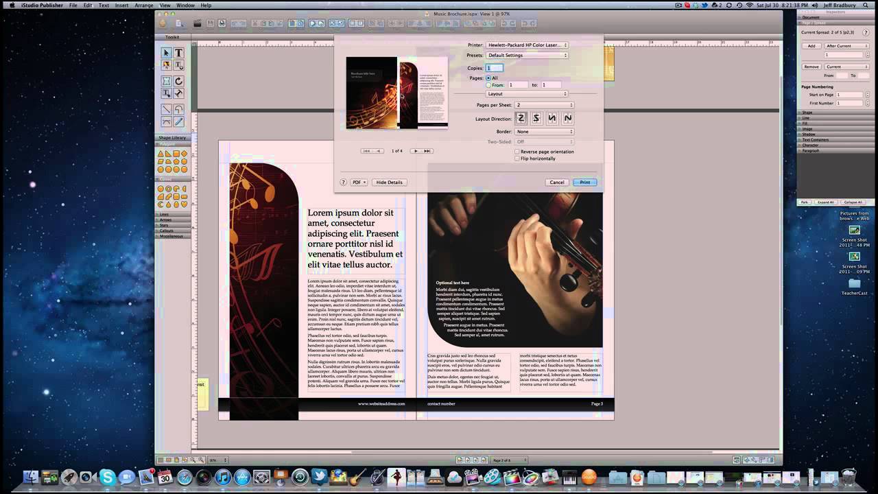 how to create a flyer in word mac 2011