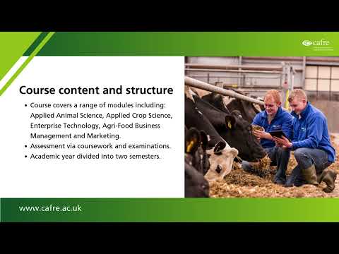 BSc (Hons) Degree in Agricultural Technology
