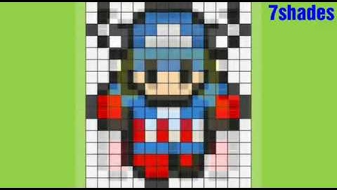 Graph knitting pattern / square cartoon graph / graph knitting design