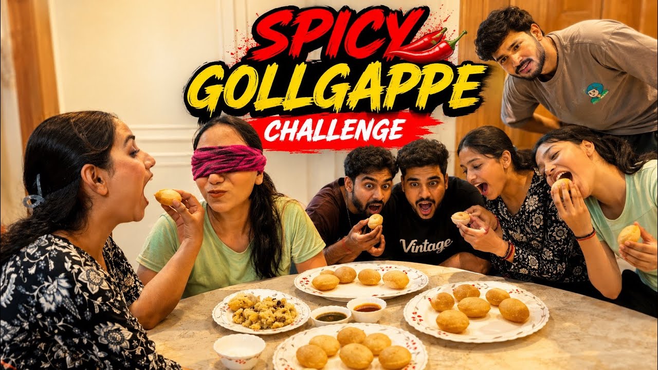 Spicy Golgappe Challenge Mein Sabki Hawa Tight 🌶️| Sabka Funny Reaction 🤣| Kashish Rajput Vlog | 
