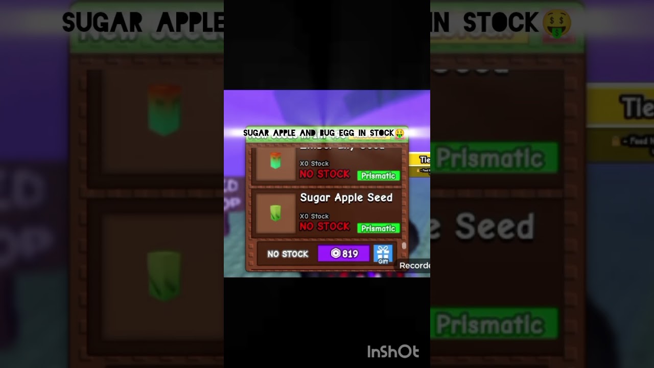 sugar apple and bug egg in stock 