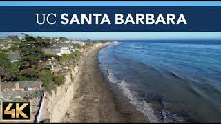 Drone footage UCSB Santa Barbara, Del Playa, State Street, Isla Vista. Shot with DJI mini 3 pro 4K