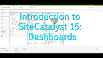[Tutorial]: Intro to SiteCatalyst 15: Dashboards
