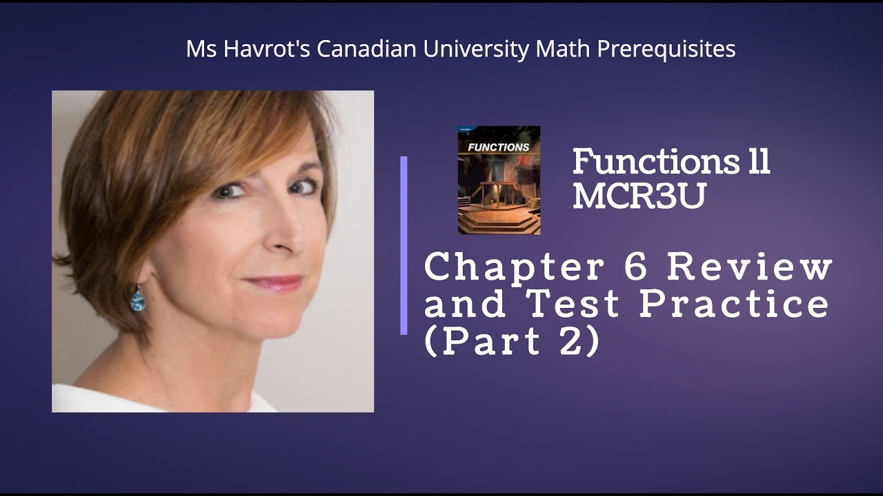 Chapter 6 Review and Test Practice Part 2 - YouTube