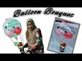 membuat buket balon isi bunga &amp; boneka  // DIY hot air balloon bouquet