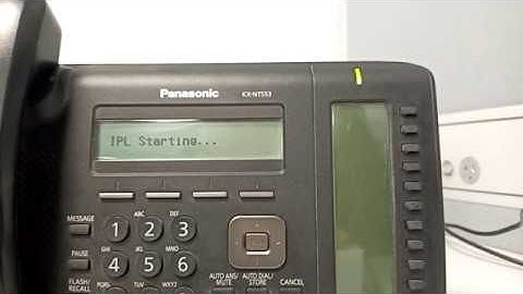 How to change the PBX Address On a Panasonic KX-NT553