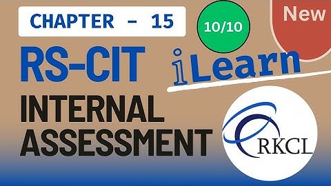 #RSCIT #ileran - #Chapter - #15 -Managing your Computer ( #internal #assessment)