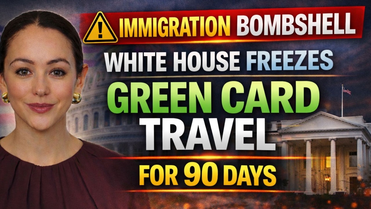 ⚠️ Immigration Bombshell White House Freezes Green Card Travel for 90 Days