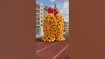 Dragon fruit and strawberry collide#UnzipAnimation#c4danimation#SpecialEffects