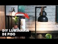 DIY LUMINÁRIA DE PISO FEITA COM CUMBUCAS E CANO (DIY CARA DE LOJA)