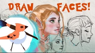 Drawing Faces Tutorial - Female Proportions!