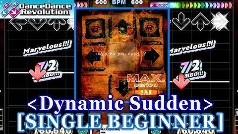[Dynamic Sudden] 【DDR 2014】 MAX.(period) / 2MB [SINGLE BEGINNER] 譜面確認+Clap
