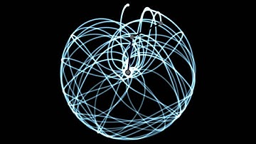 Double Pendulum Chaos Light Writing (computer simulation) 3