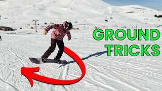 4 Easy Snowboard Ground Tricks to Learn First