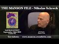 Nikolas Schreck Live in London 24/9/22 - David Flint interview on UK Manson File Book Launch #1