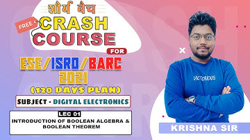 ESE ISRO BARC 2021 I DIGITAL ELECTRONICS II Day 02  II Free Crash Course I Shaurya Batch