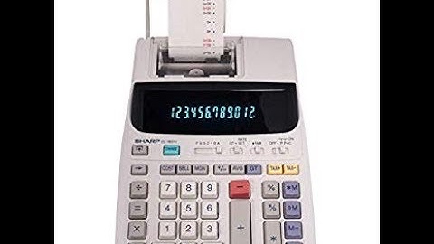 The Sharp EL2630PIII 12 Digit Electronic Calculator