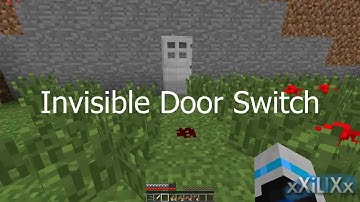 Minecraft - Invisible Redstone Dust Activated Door Switch (BUD) [Tutorial]