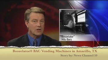 Breathalyzers in Amarillo, TX Bars - the Boozelator® breathalyzer vending machine