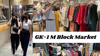 Gk-1 M Block Market Delhi Latest Collection Ss21 Shopping Vlog Try-On Haul 