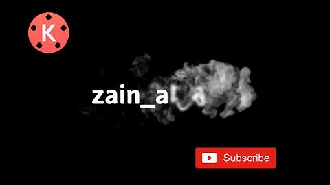 Cara membuat intro asap keren di kinemaster