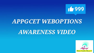APPGCET WEBOPTIONS AWARENESS VIDEO