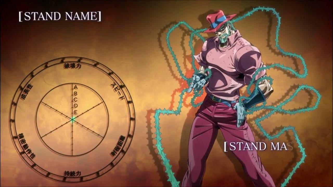 Stardust Crusaders Stand Stats 60FPS YouTube