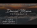 Como crear mi firma de fotografo + Descarga Gratis de fuentes | logo de fotografo con Photoshop