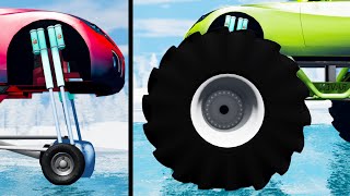 Large vs Little Wheels #25 - Beamng drive