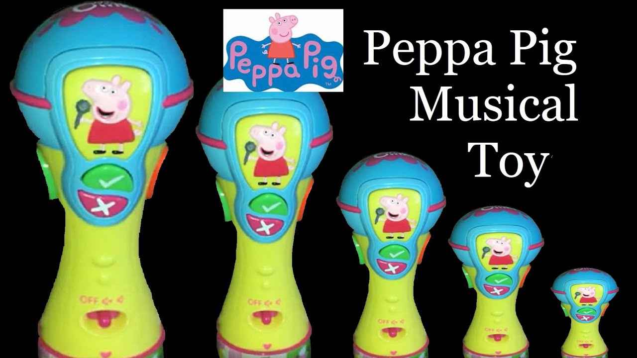 Peppa Pig Microphone Musical Toy Lots of Music From Peppa Pig