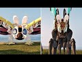 New Titanus Mosura vs Heisei Mothra Comparison With Bunny Ears | Kaiju Universe