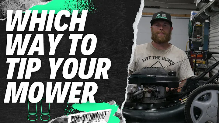 Easy Way To Tip Your Lawn Mower!