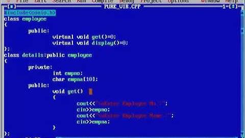 Pure Virtual Function In C++ in Tamil