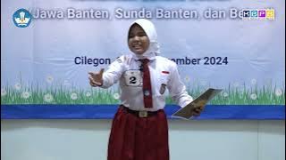 JUARA 1 PUISI SUNDA BANTEN JENJANG SD, FTBI SEPROVINSI BANTEN DAN DKI JAKARTA TAHUN 2024