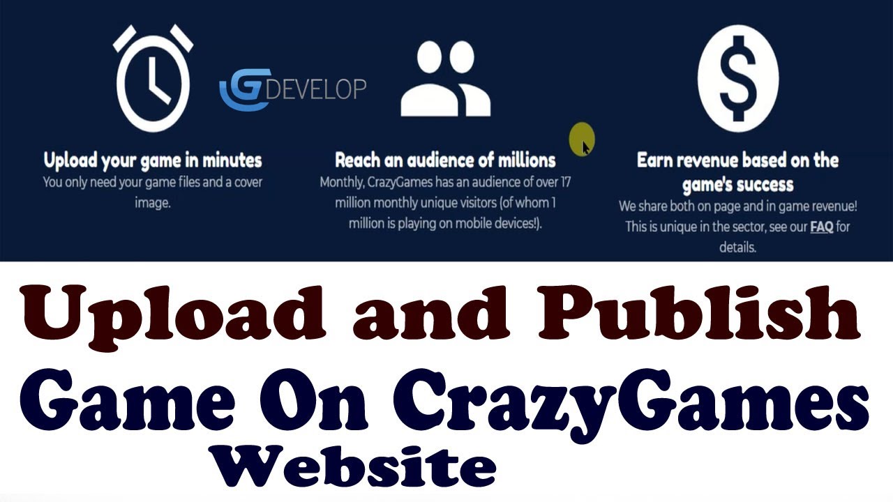 CrazyGames Developer Portal  Publish Unity and HTML5 web games